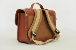 Own Stuff Lederen kleutertas - Teddy Chestnut - Sale