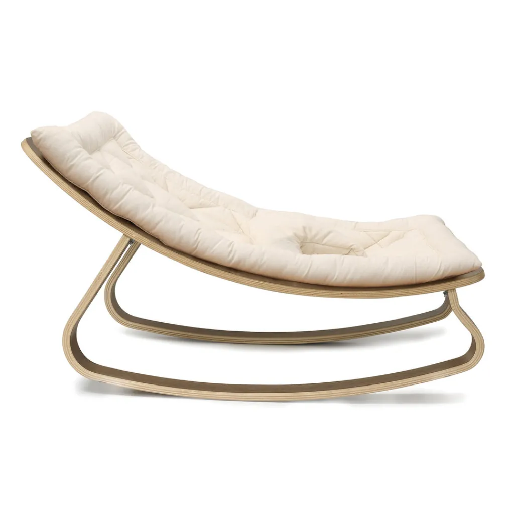 Charlie Crane Levo Rocker - Walnut / Organic milk - Best