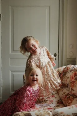 Konges Slojd Lila jurk - Gold glitter - New