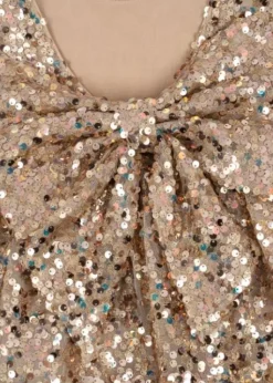 Konges Slojd Lila jurk - Gold glitter - New