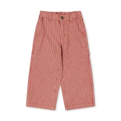 Konges Slojd Luc broek - Milk rouge stripe - Hot