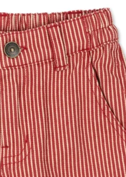 Konges Slojd Luc broek - Milk rouge stripe - Hot
