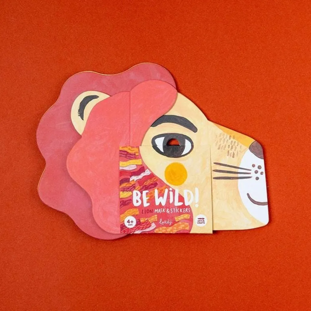 Londji Masker met stickers Be Wild! - Leeuw - Discount