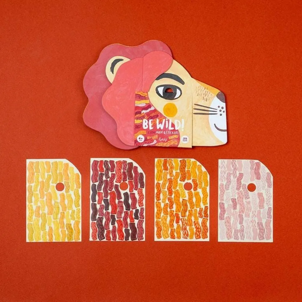 Londji Masker met stickers Be Wild! - Leeuw - Discount