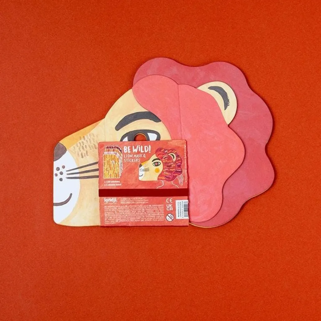 Londji Masker met stickers Be Wild! - Leeuw - Discount