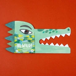 Londji Masker met stickers Be Wild! - Krokodil - Sale