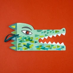 Londji Masker met stickers Be Wild! - Krokodil - Sale