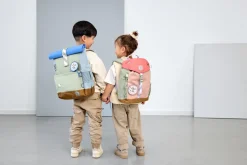 Lässig Medium Rolltop rugzak - Sunny Explorer - Groen & Blauw -
