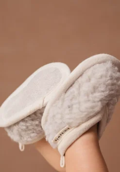 BINIBAMBA Merino booties - Milk - Best