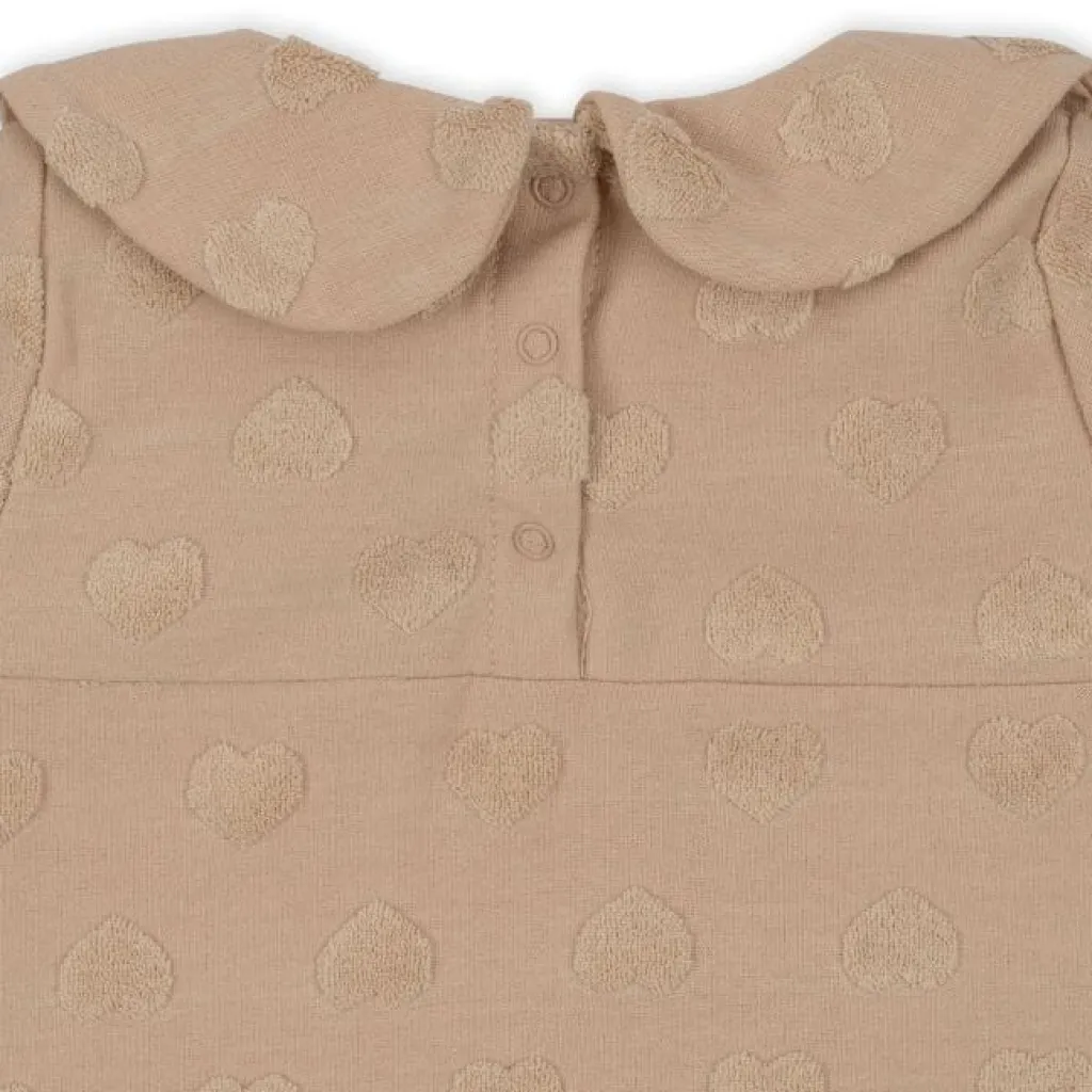 Konges Slojd Miffie onesie met kraagje - Smoke gray -