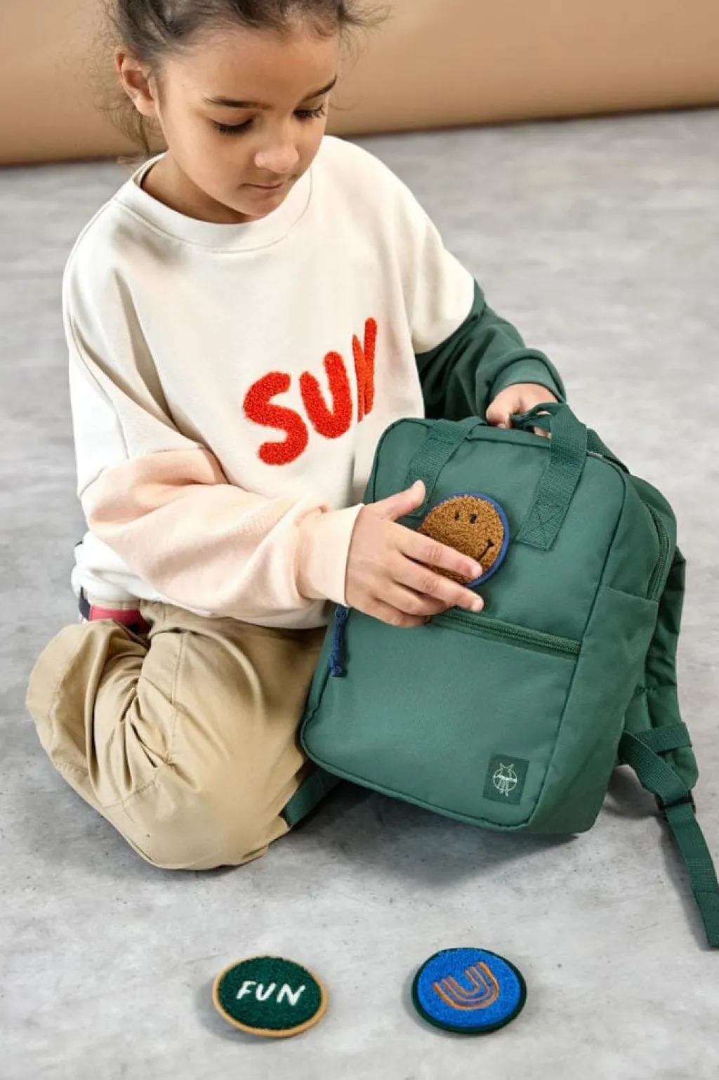 Lässig Mini Square rugzak - Little Gang - Dark Green - Hot