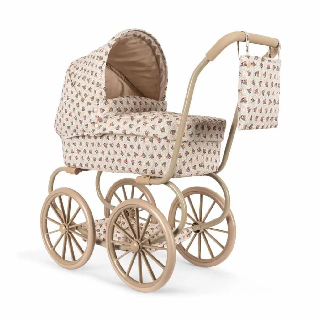 Konges Slojd Minnie Doll pram - Verona blues poppenwagen - Outlet