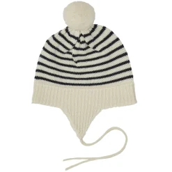 FUB Muts pompom hat - ecru/dark navy - Online