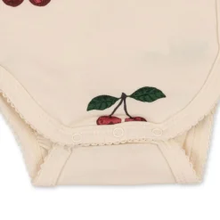 Konges Slojd Newborn body met lange mouwen - Ma grande cerise - Discount