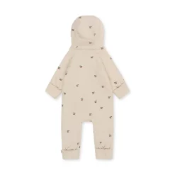 Konges Slojd Newborn onesie met kap - Cherry - Online
