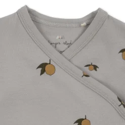 Konges Slojd Newborn onesie met lange mouwen - Lemon Harbor - New