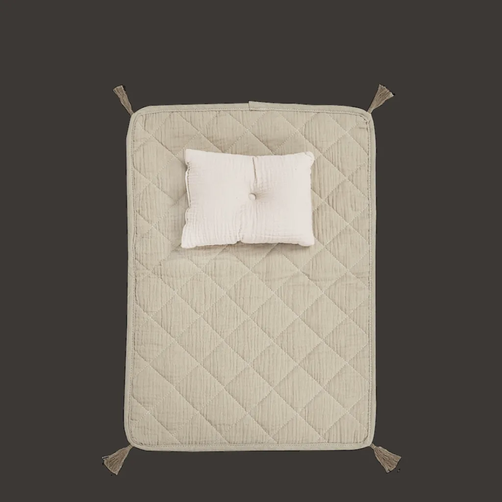 Olli Ella Organic cotton strolley bedset - Seafoam - New