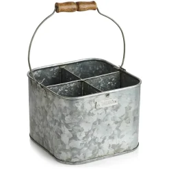 Humdakin Organizing bucket opberger zink - 21x21cm - New
