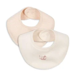 Fanga Fontana 2-pack slabbetjes Fio Stripe - Blush Mix - Discount