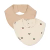 Konges Slojd 2-pack slabbetjes newborn - Cherry - New