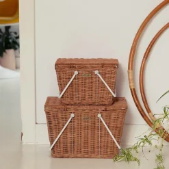 Olli Ella Piki rattan basket - Medium - Online