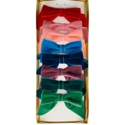 Meri Meri Pinces à cheveux - Lot de 8 noeuds en velours - Discount