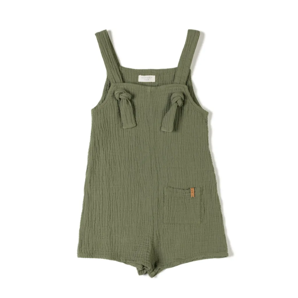 Nixnut Playsuit Knot - Moss -