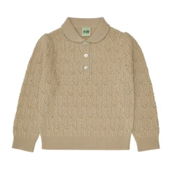 FUB Pointelle trui - hay - New