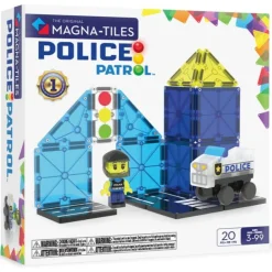 Magna-Tiles Police Patrol set - 20 stuks - Clearance