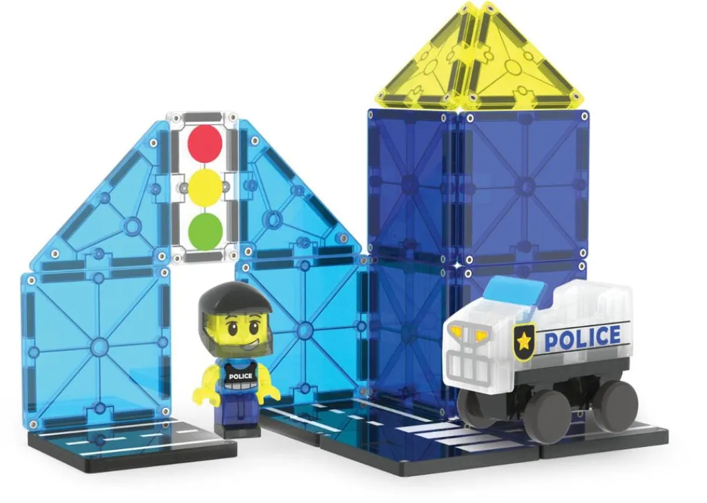 Magna-Tiles Police Patrol set - 20 stuks - Clearance