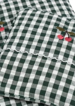 Konges Slojd Poppenbeddengoed - Green check - New
