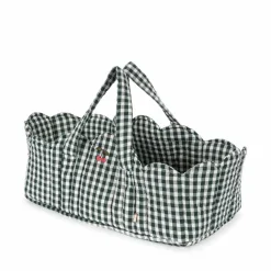 Konges Slojd Poppendraagmand - Green check - Outlet
