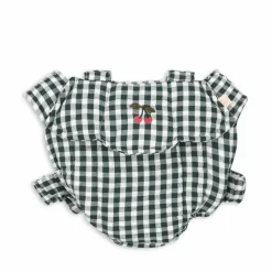 Konges Slojd Poppendraagzak - Green check - Clearance