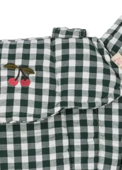 Konges Slojd Poppendraagzak - Green check - Clearance