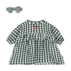 Konges Slojd Poppenkledingset - Green check - Clearance