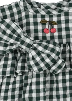 Konges Slojd Poppenkledingset - Green check - Clearance