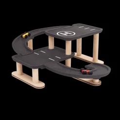 PlanToys race n play - houten parkeergarage -
