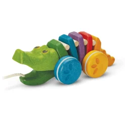 PlanToys Regenboog krokodil - trekspeeltje - Online