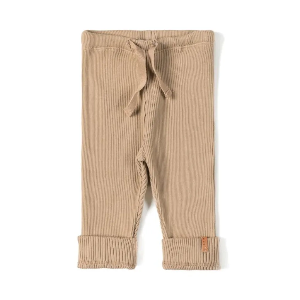 Nixnut Rib legging - Biscuit - Clearance