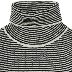 FUB Rolkraag trui - ecru/dark navy - Discount