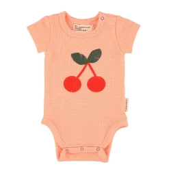 Piupiuchick Romper - roze met kersenprint - Discount