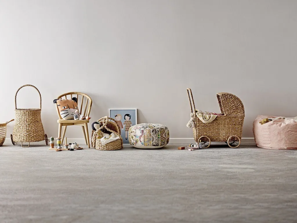 Bloomingville Rotan poppenwagen - Pram Susan - Online