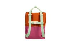 Sticky Lemon Rugzak large - Better Together Colourblocking Gravel Orange & Rosette Pink - Hot