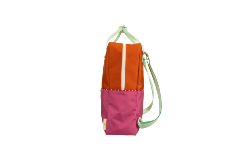 Sticky Lemon Rugzak large - Better Together Colourblocking Gravel Orange & Rosette Pink - Hot