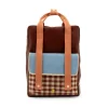 Sticky Lemon Rugzak large - Gingham cherry red + sunny blue + berry swirl - New