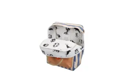 Sticky Lemon Rugzak medium - Wonders Envelope Stripes Blue whale + Sandy yellow - Sale