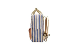 Sticky Lemon Rugzak medium - Wonders Envelope Stripes Blue whale + Sandy yellow - Sale