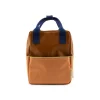 Sticky Lemon Rugzak small - Meadows colourblocking treehouse brown + morning sky - Online