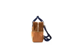 Sticky Lemon Rugzak small - Meadows colourblocking treehouse brown + morning sky - Online