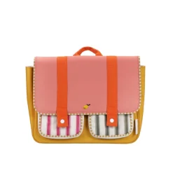 Sticky Lemon Schooltas - Wonders Coral Pink + Submarine yellow - New